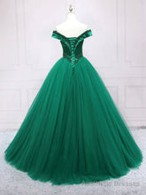Dark Green Princess Long Formal Dress Green Party Dress Sweet 16 Dress prom dresses shops